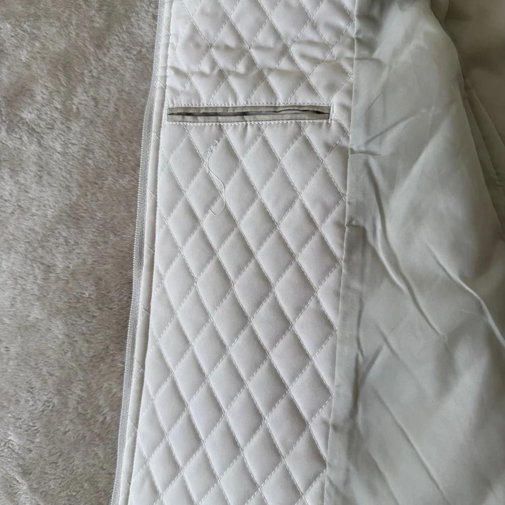NWT Women’s Quilted Cream Jacket Size S - Picture 8 of 11